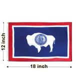 12"x18" Wyoming Nylon Outdoor Flag